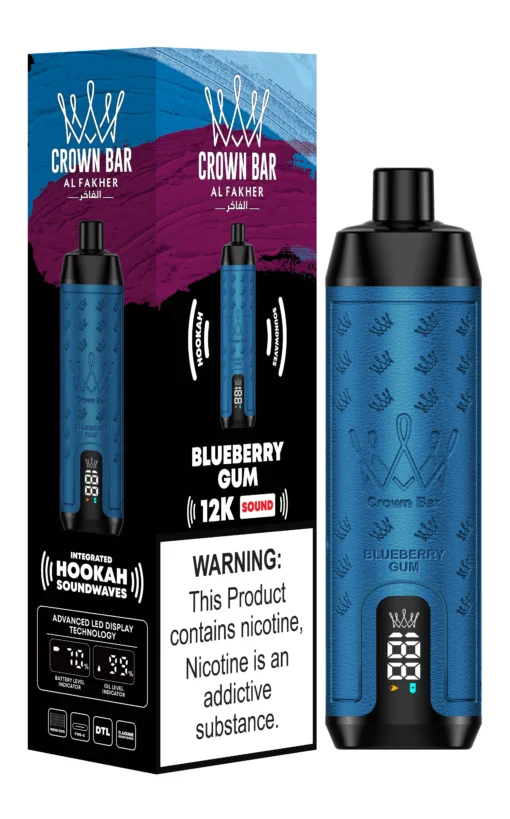 Al Fakher Crown Bar Sound 12K Bleuberry Gum
