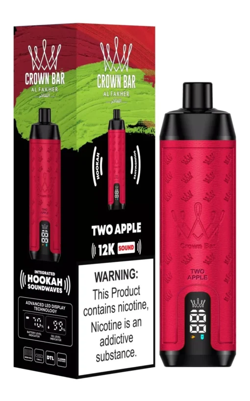 Al Fakher Crown Bar Sound 12K Two Apple