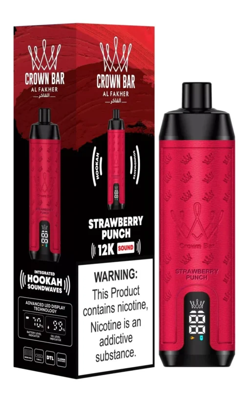 Al Fakher Crown Bar Sound 12K Strawberry Punch